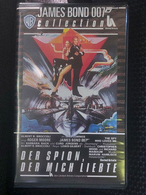 James Bond 007 The Spy Who Loved Me VHS μεταχειρισμένο, γερμανική έκδοση