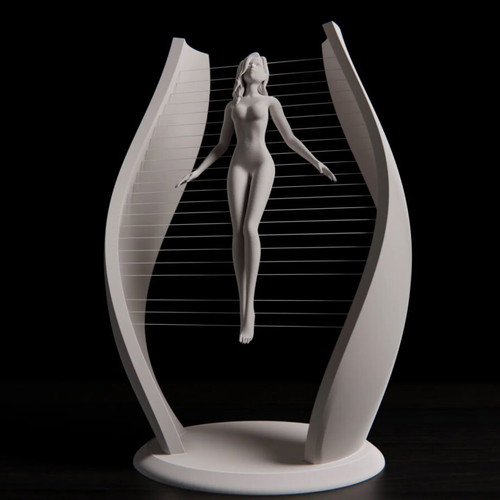 Floating Muse 3D printed decorative sculpture new