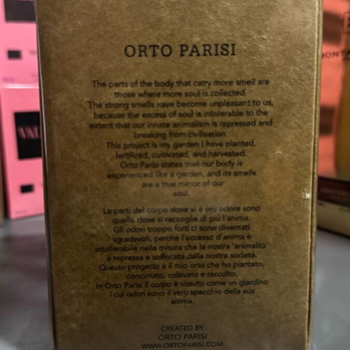 Bergamask Orto Parisi perfume 50 ml new, authentic