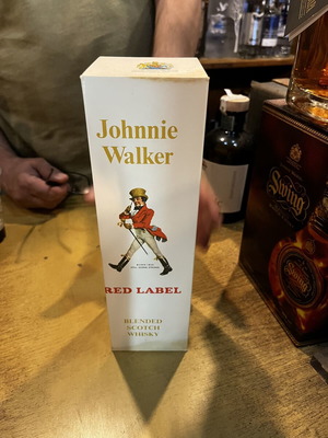 Johnnie Walker Red Label 700cl 40 vol. like new with Greek tax strip