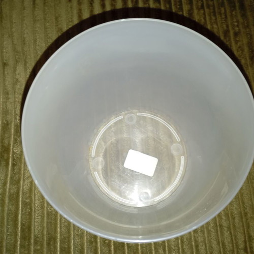 Plastona Roto Brillante milky transparent kaspo for orchids new