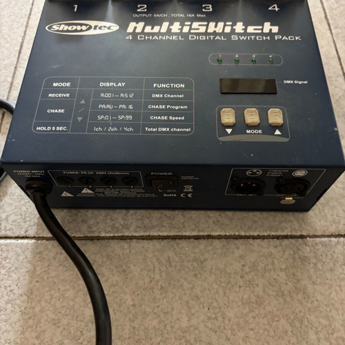 Showtec Switch Pack 4ch like new