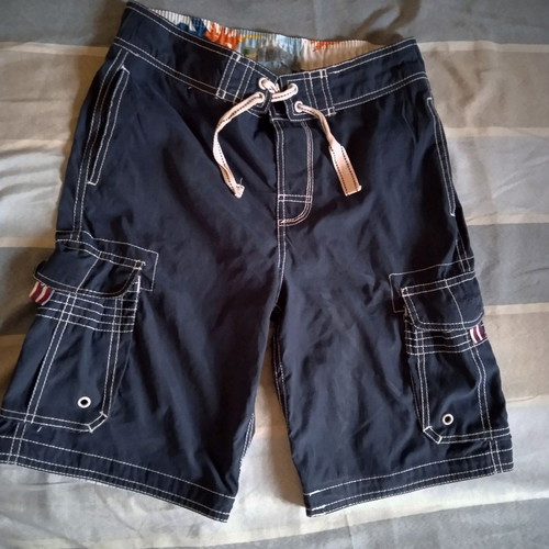 Sprider Aggressive Boys cargo swim shorts, size 12, blue