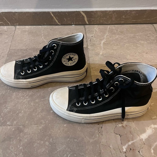 Converse Move platform retro δίπατα μποτάκια μαύρα 39 σαν καινούργιο