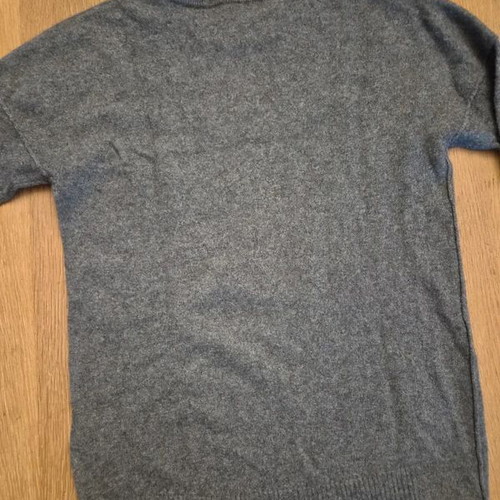 Zadig & Voltaire Cashmere Sweater with Star Design, Size S, Grey
