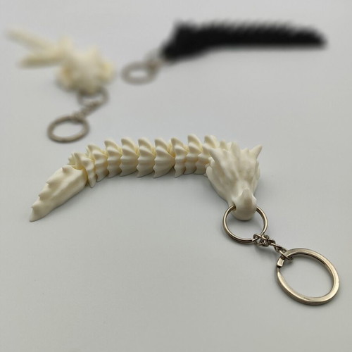 Articulated Dragon keychain new 3D printed