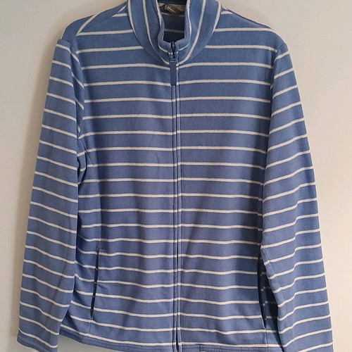 Marks & Spencer women's fleece sweater striped, like new, size UK20