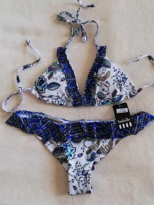 Printed swimsuit new, size S/M, multicolor