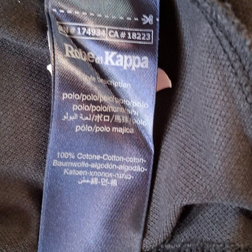 Kappa short-sleeve shirt black like new, size XXL