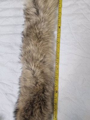 Raccoon Fur Collar like new, beige