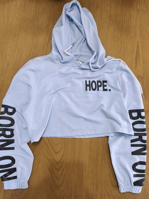 Girls' top sweatshirt used, sizes M and L, ages 11-14