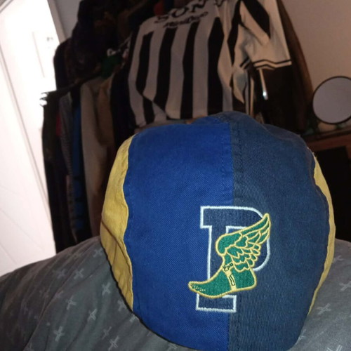 Ralph Lauren Polo baseball cap size XL like new, blue with yellow panels