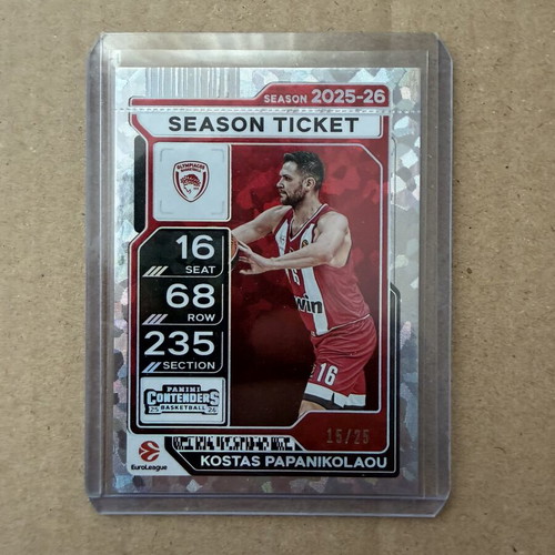 Panini EuroLeague Contenders Kostas Papanikolaou card like new, Olympiacos