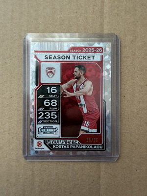 Panini EuroLeague Contenders Kostas Papanikolaou card like new, Olympiacos