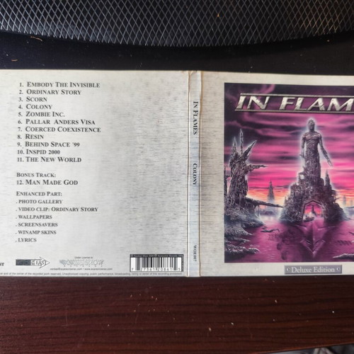 In Flames Colony Deluxe Edition CD like new, metal
