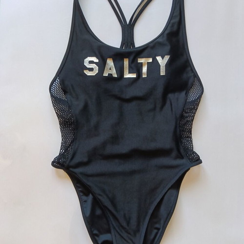 One-piece swimsuit new, black, size S