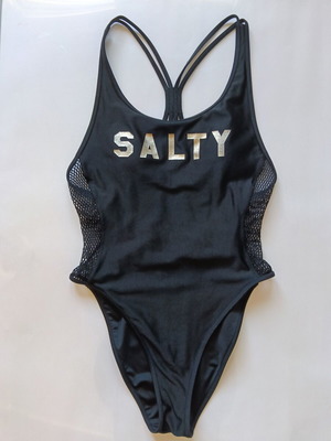 One-piece swimsuit new, black, size S