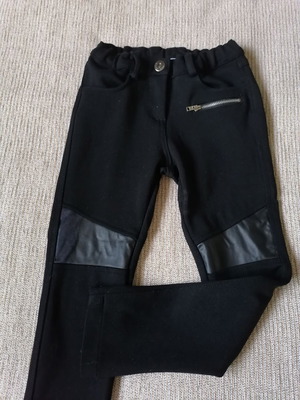 Marasil knitted pants for girl 5 years like new, black