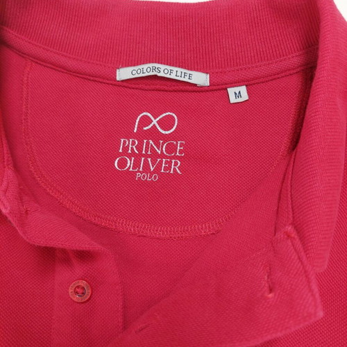 Prince Oliver men's short-sleeve polo shirt red size M new