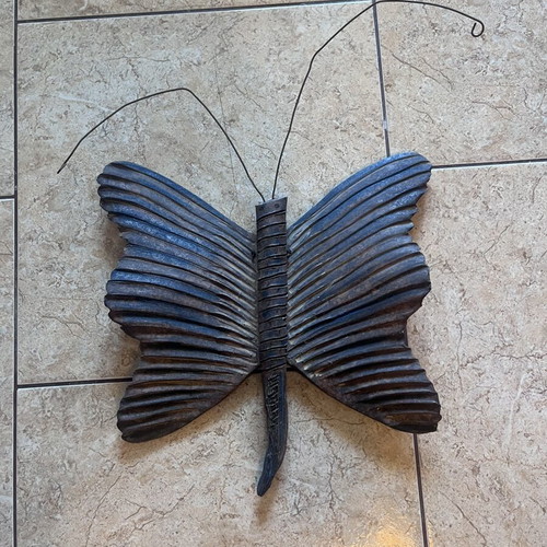 Ceramic Butterfly Sculpture by E. Vernadaki like new