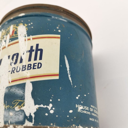 Edgeworth metal tin used, 1960s era