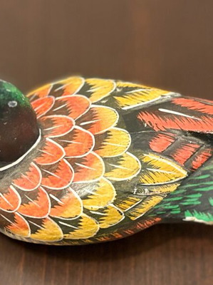 Wooden decorative duck