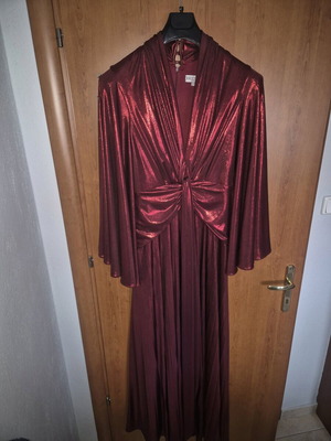 July Two Atelier maxi dress like new, Bordeaux metallic, size L