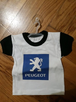 Μίνι μπλουζάκι αυτοκινήτου με βεντούζα Peugeot σαν καινούργιο
