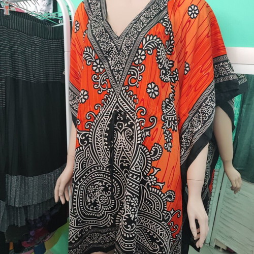 Rima Beachwear short kaftan 150cm, orange
