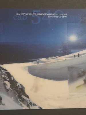 Finland 2008 3D Winter Sports Souvenir Stamp Sheet mint