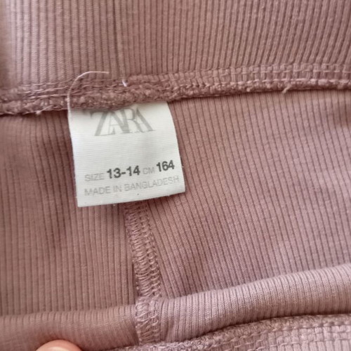 Girls' leggings Zara Crivit like new XS 158-164 cm black pink