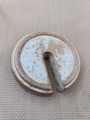 Retro weight for decor or paperweight, 8 cm diameter