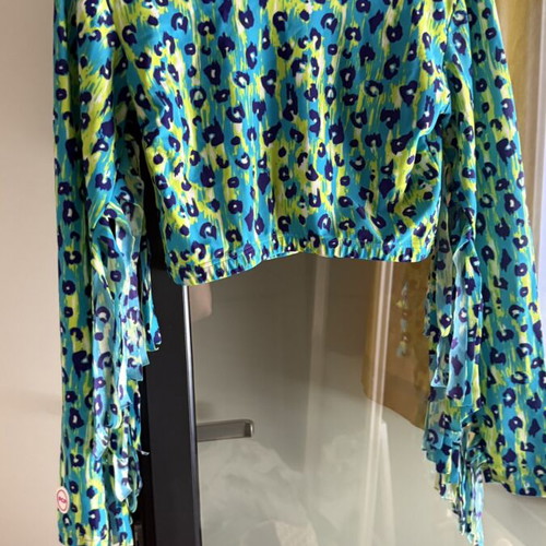 PCP swimsuit top used, multicolor with fringes
