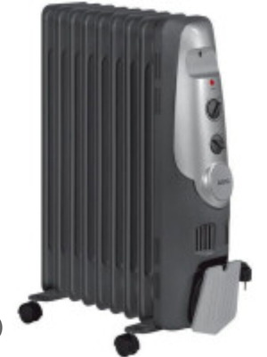 Καλοριφέρ λαδιού AEG RA 5521 μεταχειρισμένο, 2000W, 9 φέτες