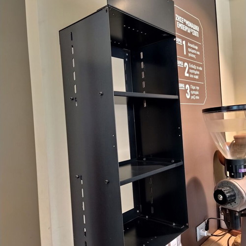 Metal shelves used, 2 pieces, dimensions 80x40x25