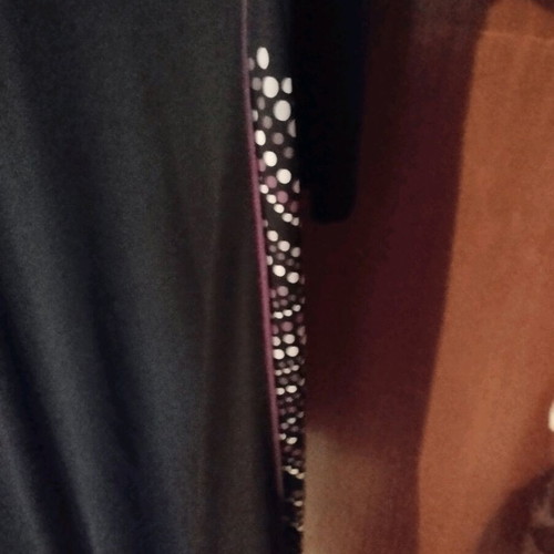 Black dress with purple and white pattern XXL like new