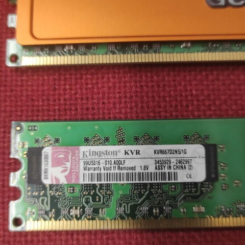 Ram ddr2 used 2x Geil 1GB 800MHz and 2x Kingston 1GB modules