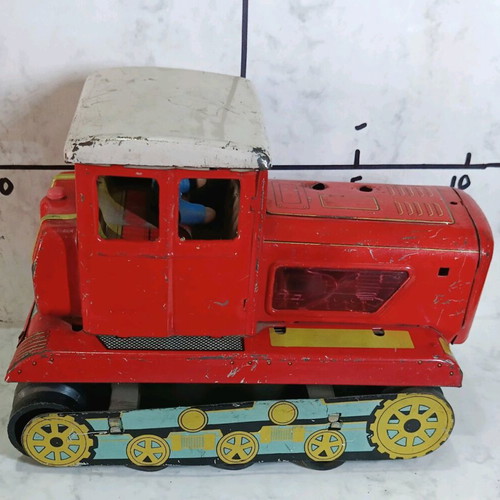 Large tin wind-up toy used, 20x14 cm, 1960s Japan or China