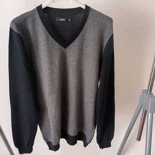 Celio pullover medium used, black and grey