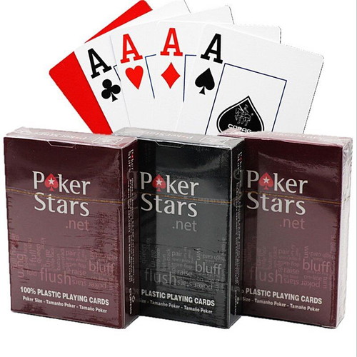 Poker Stars Playing Cards new, 2 models, black or red