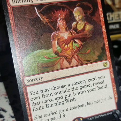 Burning Wish Magic the Gathering Conspiracy Take the Crown Card