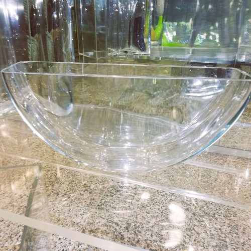 Glass Bowls Half-Moon Centerpieces pack of 25 like new