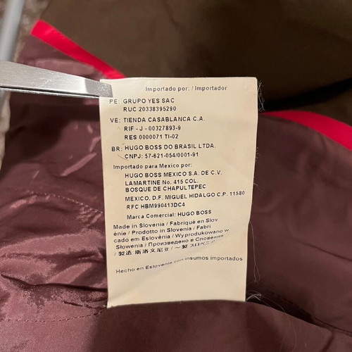 Hugo Boss women blazer used, wool, size 34, brown and black