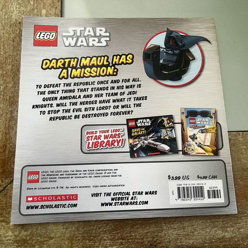 LEGO Star Wars Darth Maul's Mission book, Scholastic