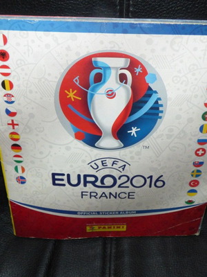 UEFA Euro 2016 Panini album used with 400/680 stickers