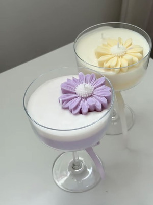 Cocktail margarita scented wax candle