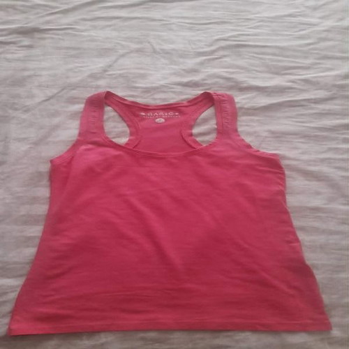 Bershka sleeveless top new, pink, size S