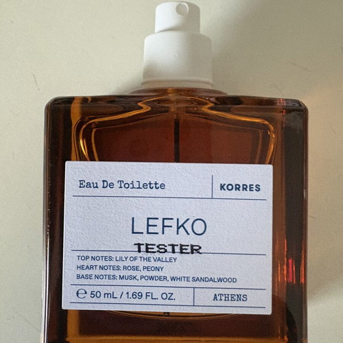 Korres Lefko Eau de Toilette 50ml new official tester