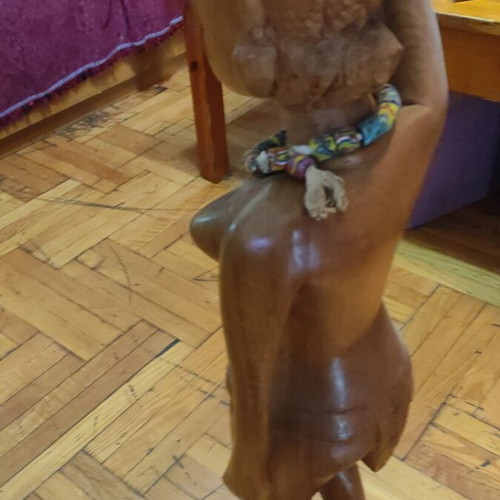 Wooden statue of a woman, like new, 85cm, African origin