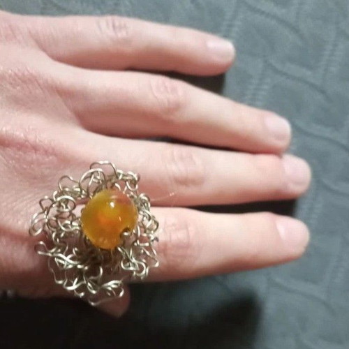 Handmade ring new, silver